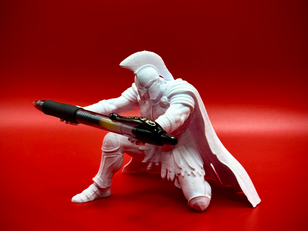 Spartan Soldier Pen Holder - Custom Desk Decor!