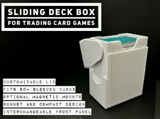Sammelkarten Deckbox mit variabler Frontblende 60+