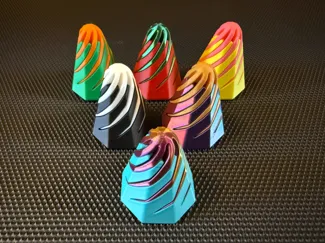 Spiral Impossible Pass-Through Octagon Fidget