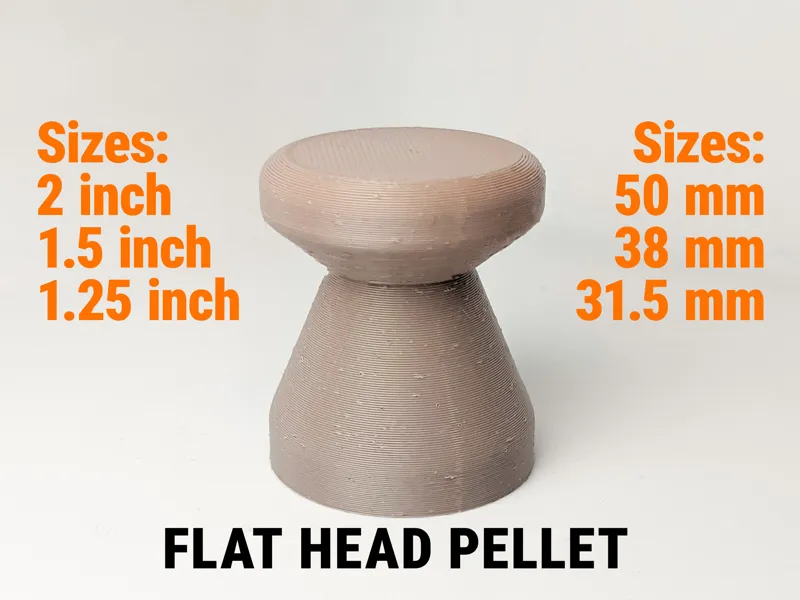 Potato cannon FLAT diabolo - 3 sizes