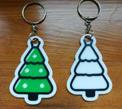 Christmas tree keychain/ornament.