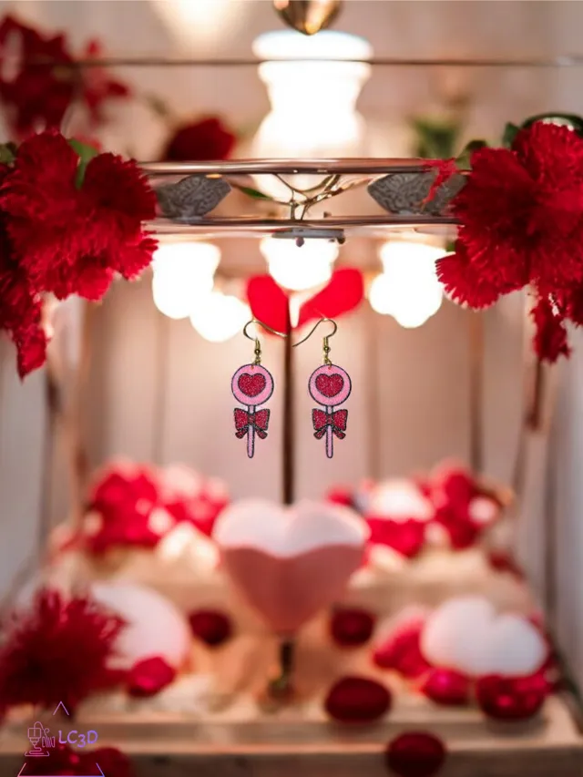 Lollipop love earrings