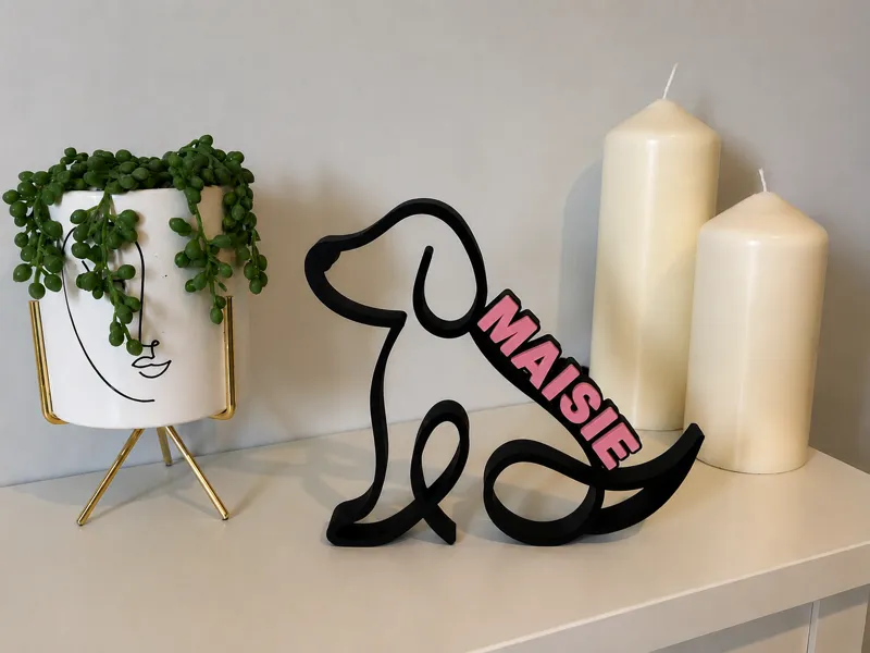 Personalised Dog Name Sign (Maisie)