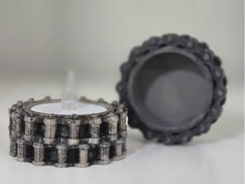 Bike Chain Tealight Candle Holder