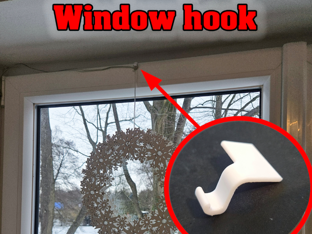 Fensterhaken für Deko Weihnachtssterne zum Kleben
