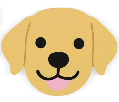 Dog Coasters B | Labrador/Golden Retriever | 2/3 