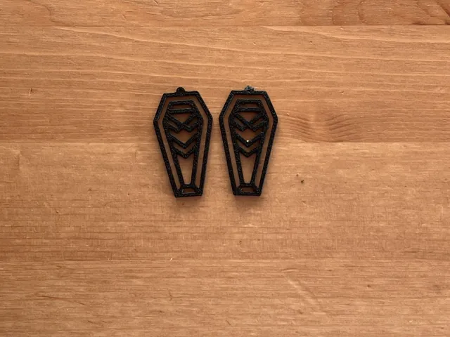 coffin earrings
