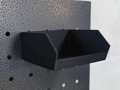 Shallow Pegboard Storage Bin, 31mm (32mm) Spacing, 6mm Round Holes