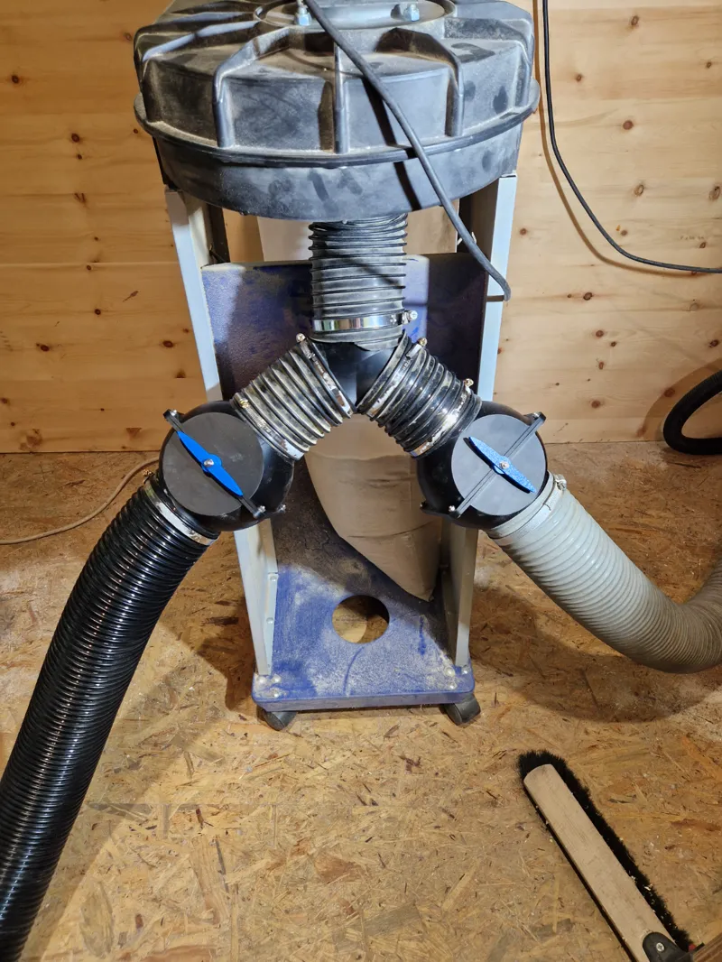 100 mm splitter for extraction system