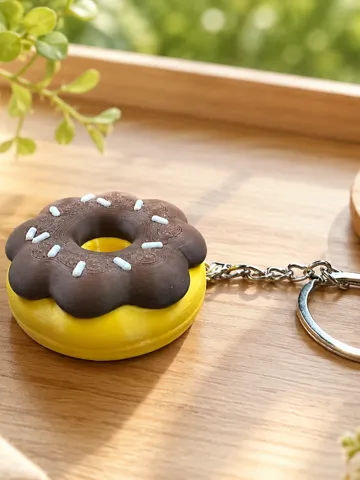 Llavero: Sweet Chocolate Donut Keychain — vista de referencia 2