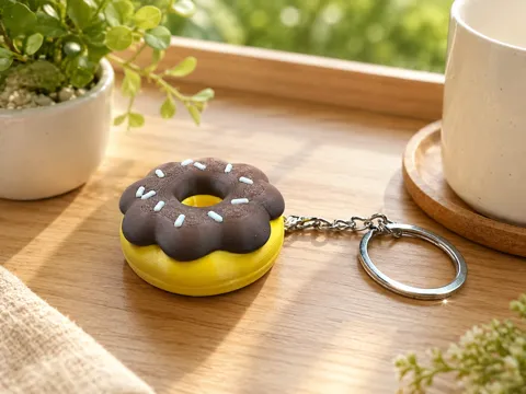 Llavero: Sweet Chocolate Donut Keychain — referencia de MakerWorld