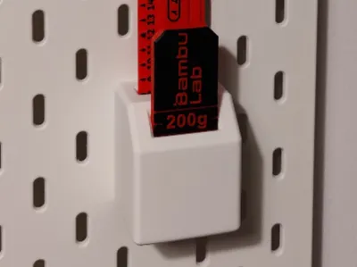 Skadis Gridfinity Ruler & Filament Spool Gauge