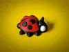 Ladybug Keychain, Multicolor (simple eyes)