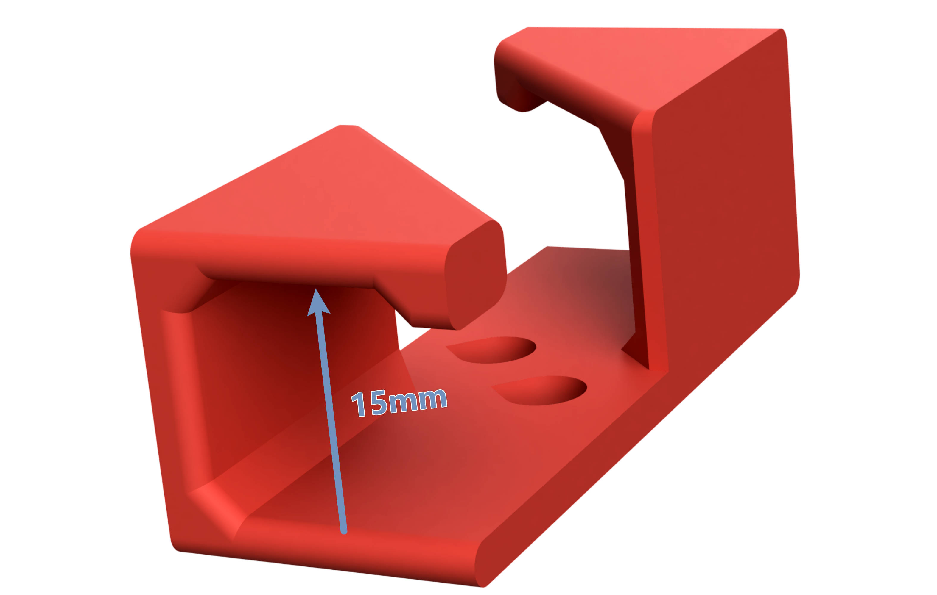 Miniatura 3 do modelo 3D 可定制参数化线缆固定夹，实用神器，适配任意粗细线材管材，线缆管理理线DIY必备