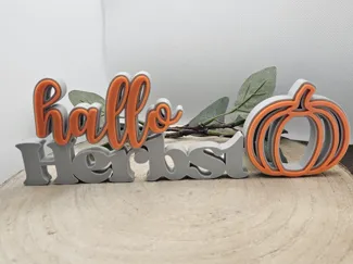 Herbst Deko Schriftzug