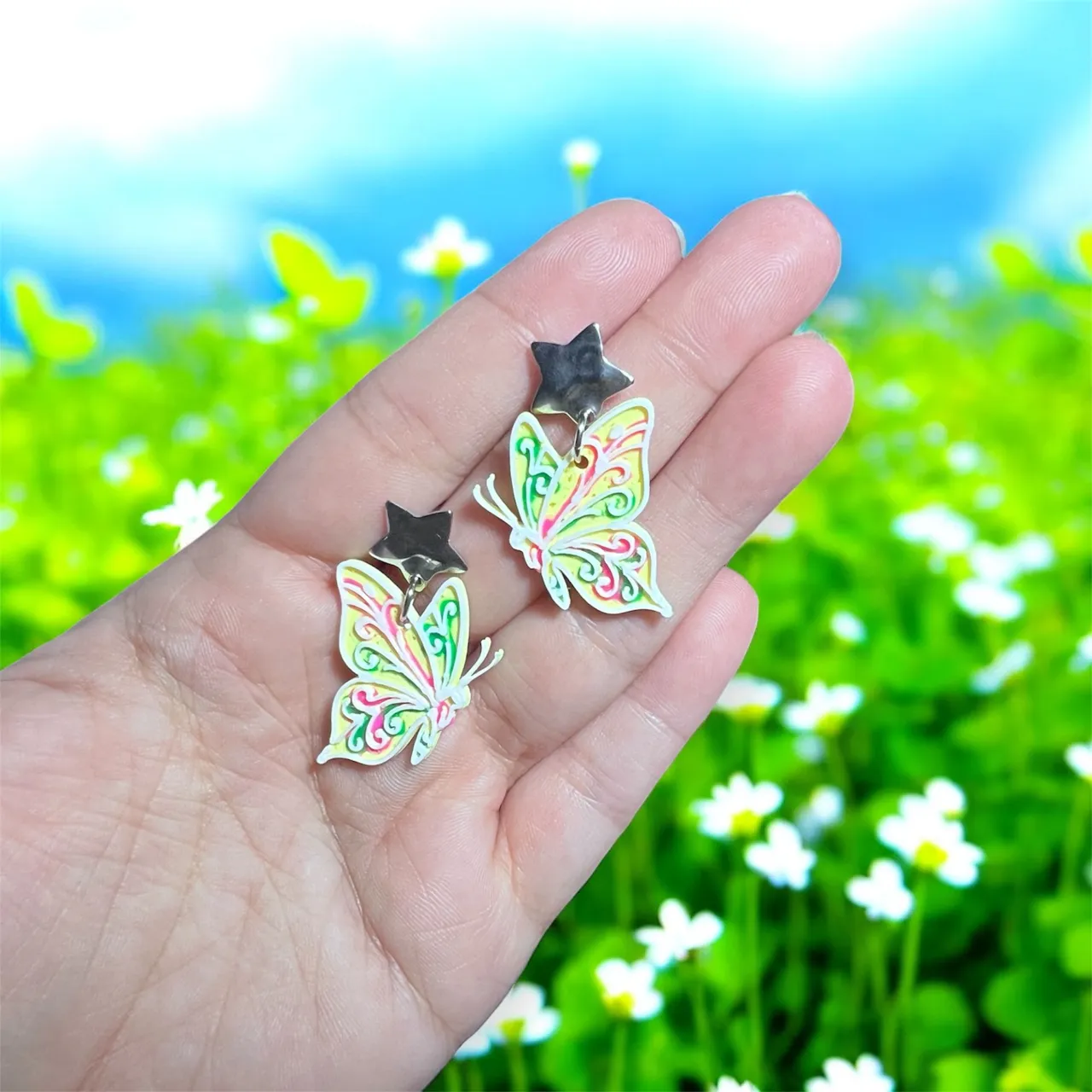 Pendientes mariposa view 2