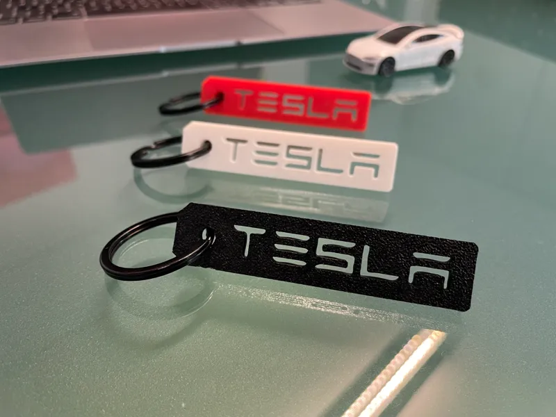 Tesla keychain