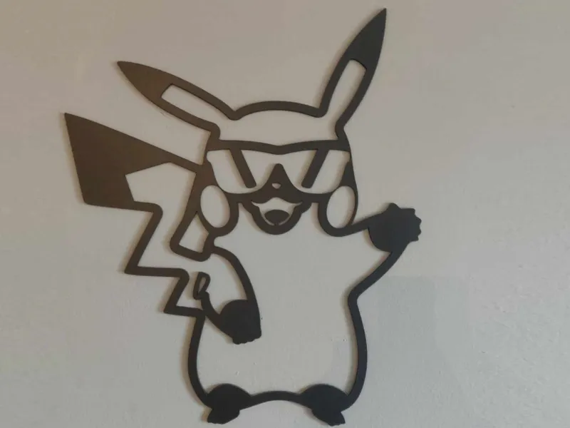 Pokemon Pikachu 2D wall picture