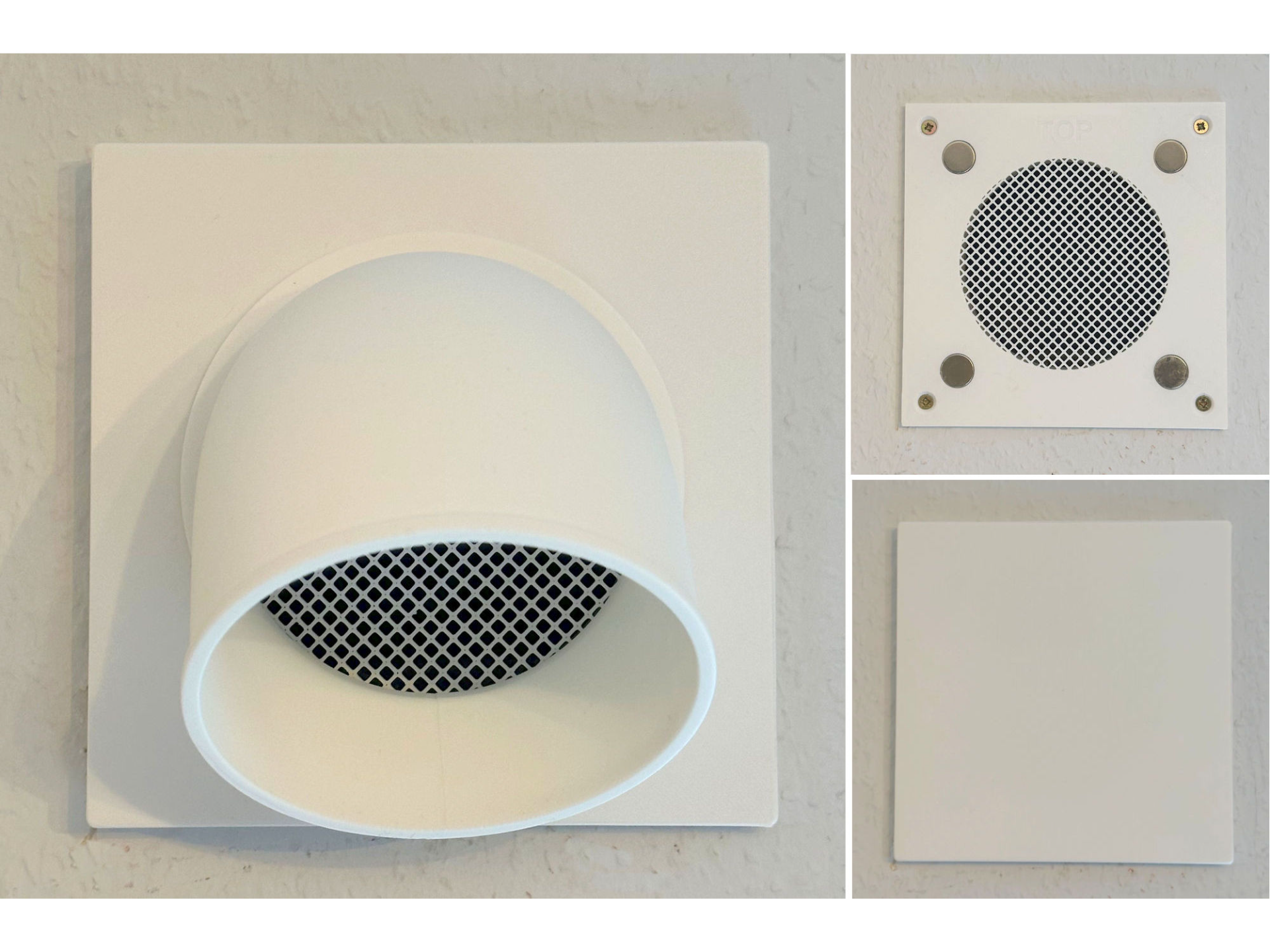 Wandabschluss 100 mm - magnetisch mit Blende