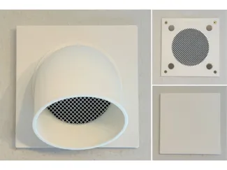 Wandabschluss 100 mm - magnetisch mit Blende