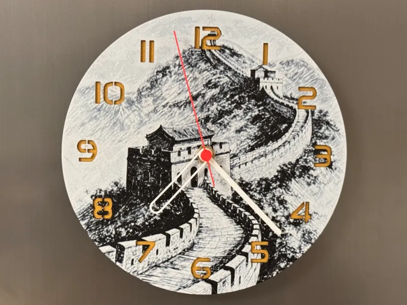 Wall / table clock sightseeing Great Wall of China