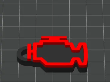 Red And Black Check Engine Light