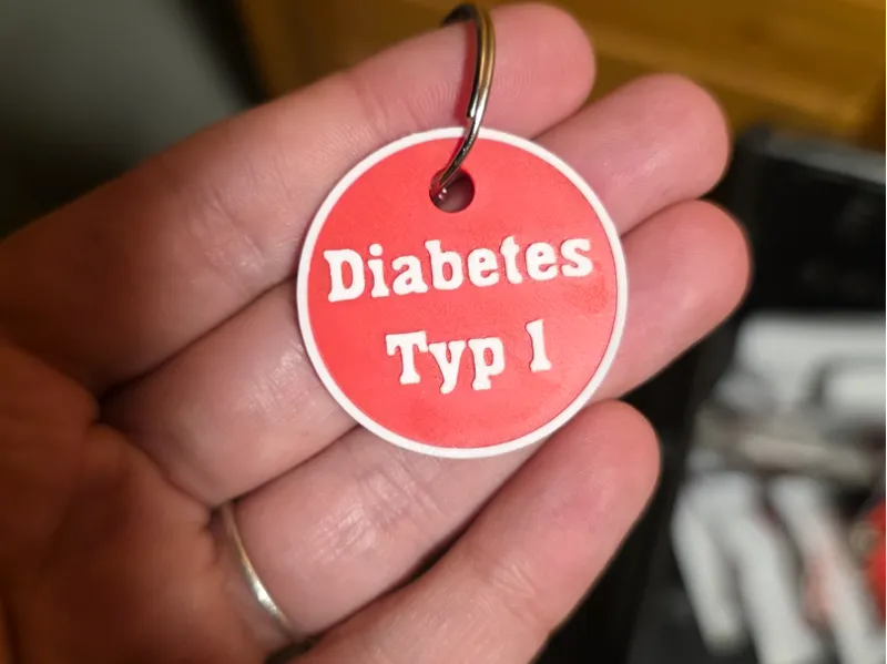 Diabetes Typ 1 Schlüsselanhänger