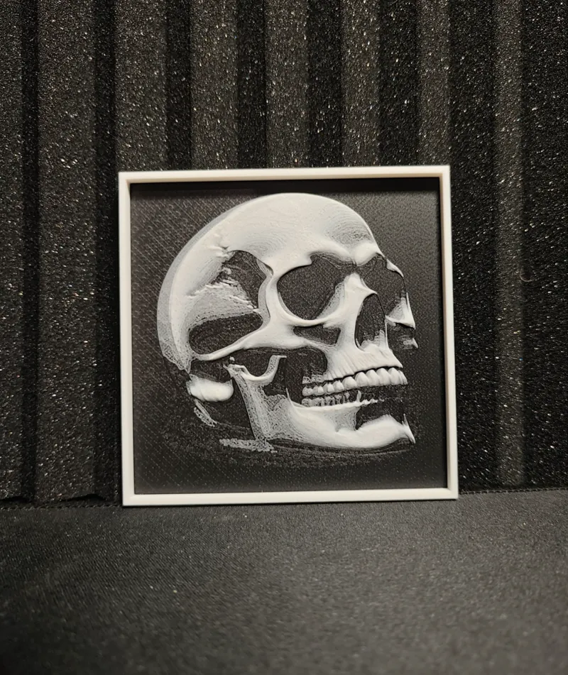 Hueforge Monochrome Skeleton Head V.2
