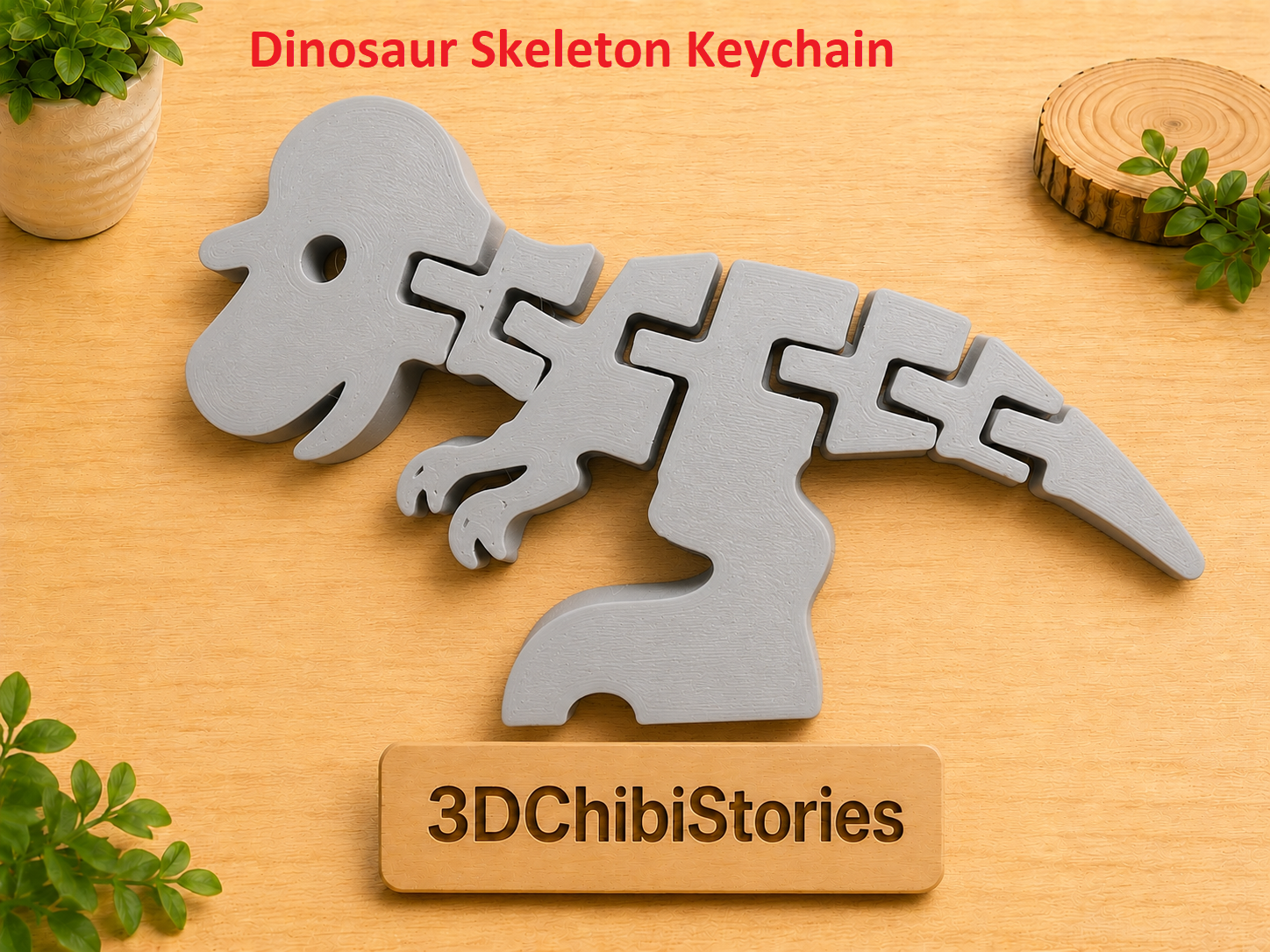 Articulated Dino #SingleColor #FreeThePrint