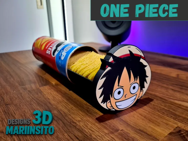 (Luffy Version) Pringles tray with lid