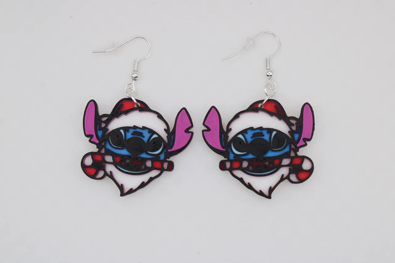 Christmas - Stitch Earrings view 3