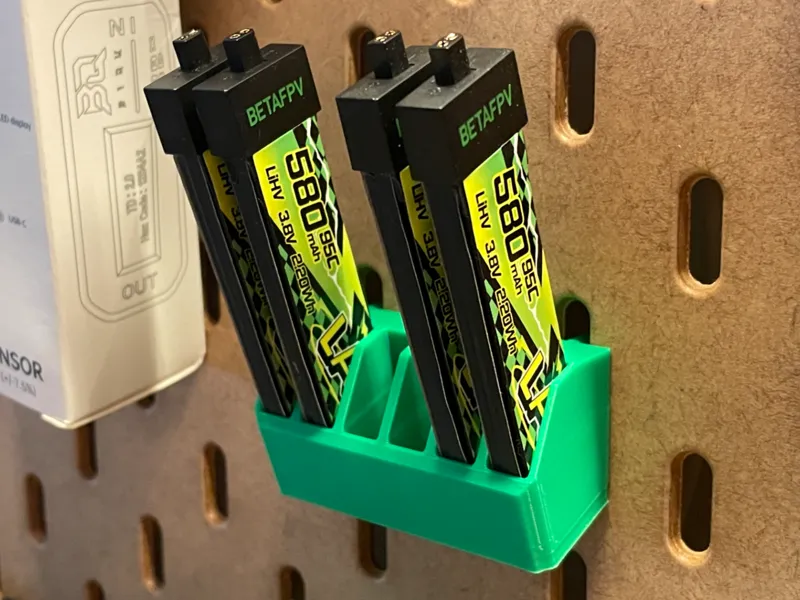 Skadis Holder 1S LiPo Batteries (450mAh+)