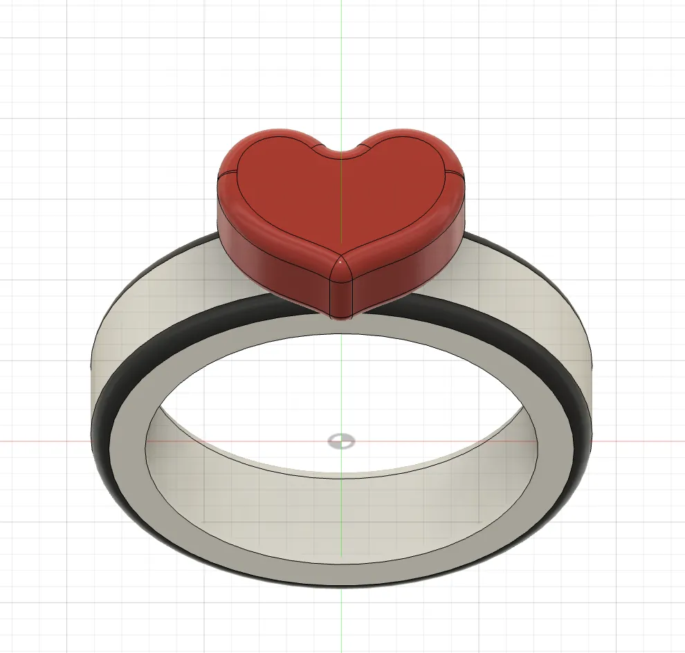 Cute Heart Ring for Kids - Free 3D Print Model - MakerWorld