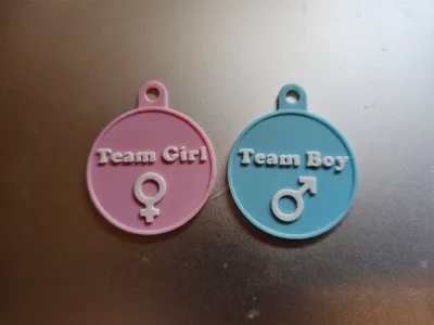Gender Reveal KeyChain