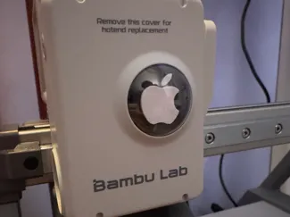 A1/A1 Mini extrusion wheel eye - Apple Logo White