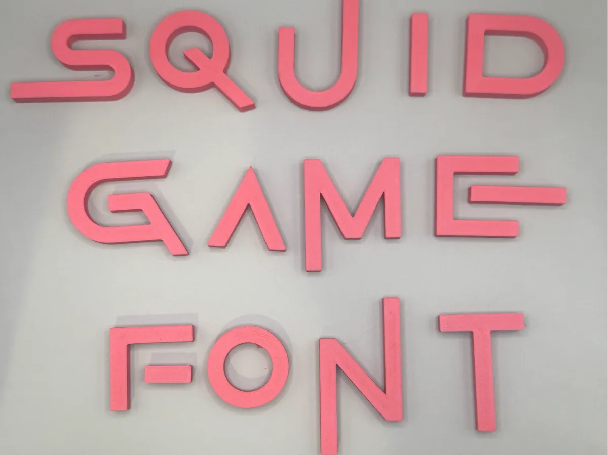 Alphabet Squid Game - lettres et chiffres