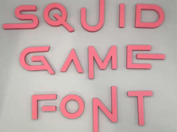 Alphabet Squid Game - lettres et chiffres
