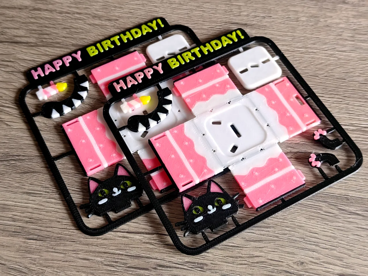 Cat in a Birthday Cake Kit Card view 3