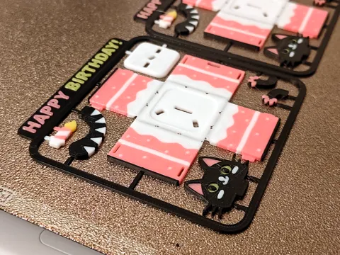 Cat in a Birthday Cake Kit Card view 4
