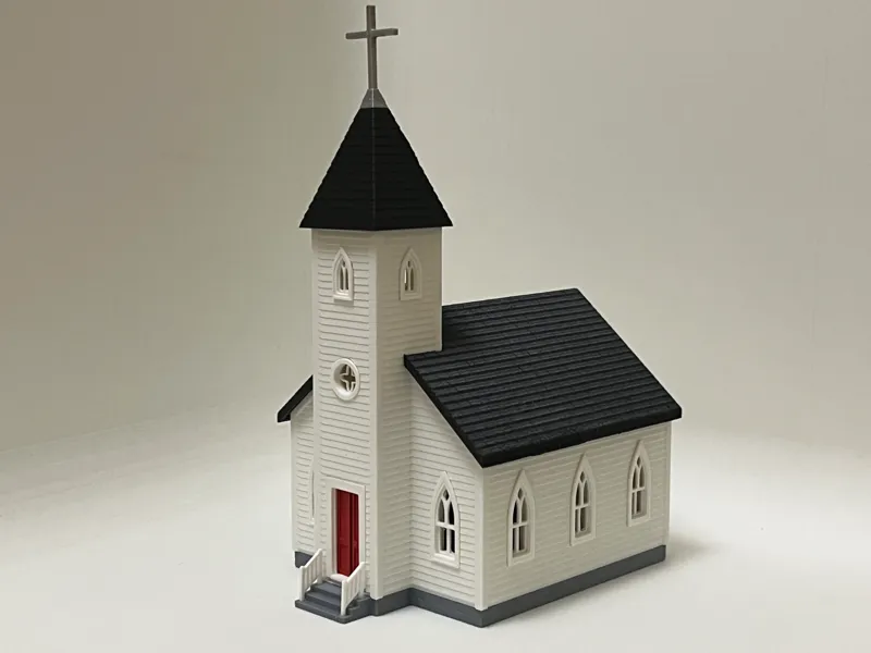 Country Church - HO and N Scale