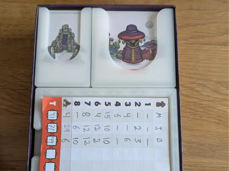 Faraway insert + exp and 2 Card holders for table