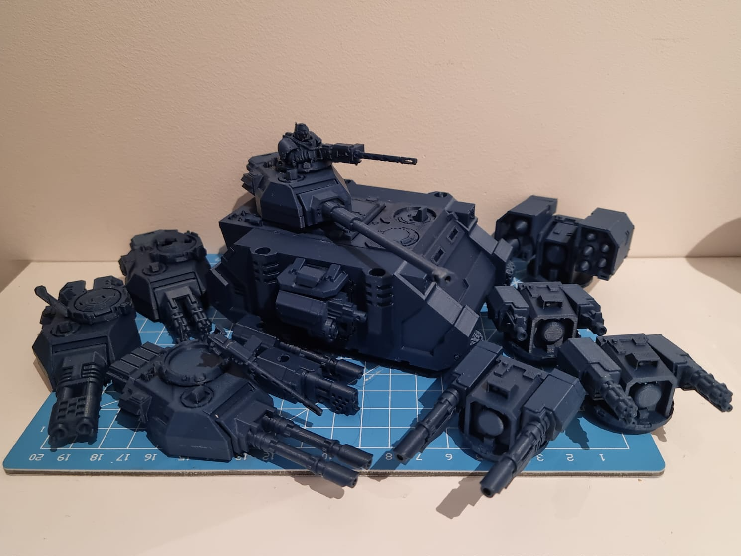 Futuristic Tank with various turrets