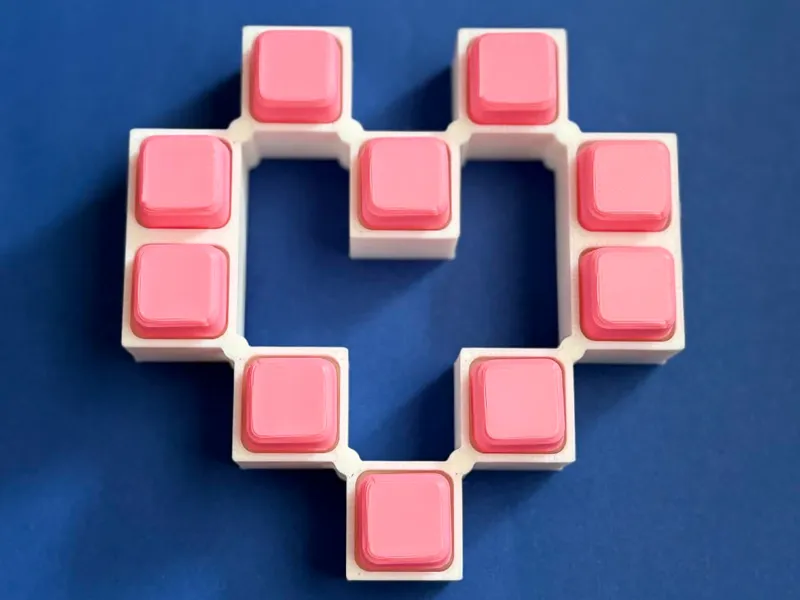 Heart Clicker Fidget – Multi Button Love Edition