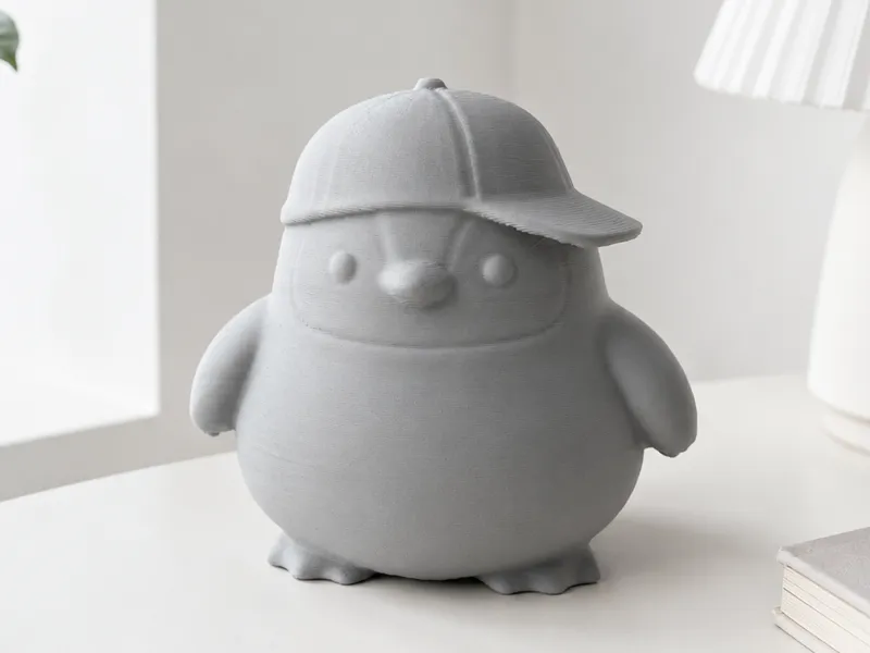 歪帽小企鹅摆件