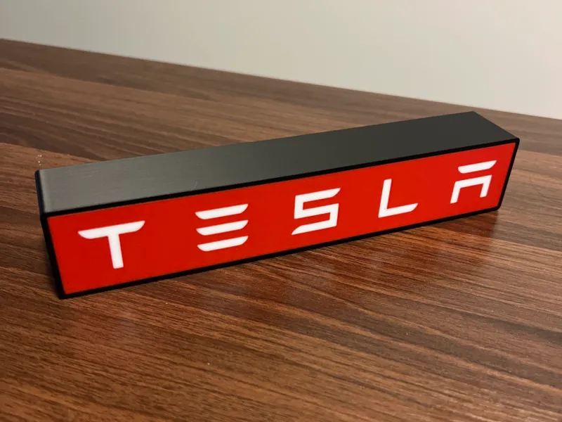Tesla Logo Light Box