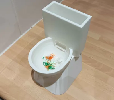 printer poop toilet