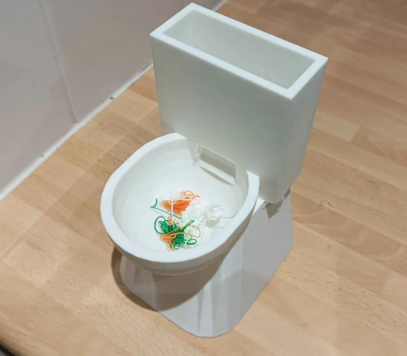 printer poop toilet