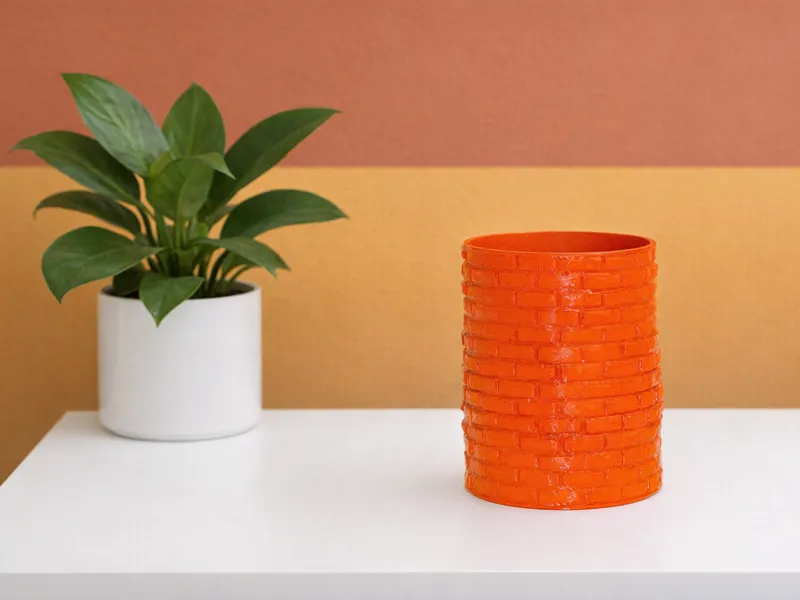 Bricks Textured Cup - Multi Purpose Container
