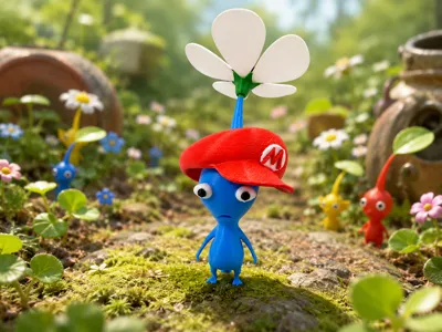 Blue Mario Hat Pikmin