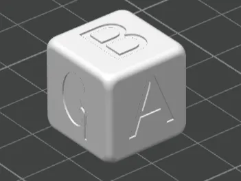 Test answer cube